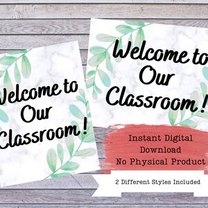 Welcome to Our Class, Classroom Download, Class Poster, Classroom Signs, Classroom Posters, Classroom Decor, Classroom Printables,