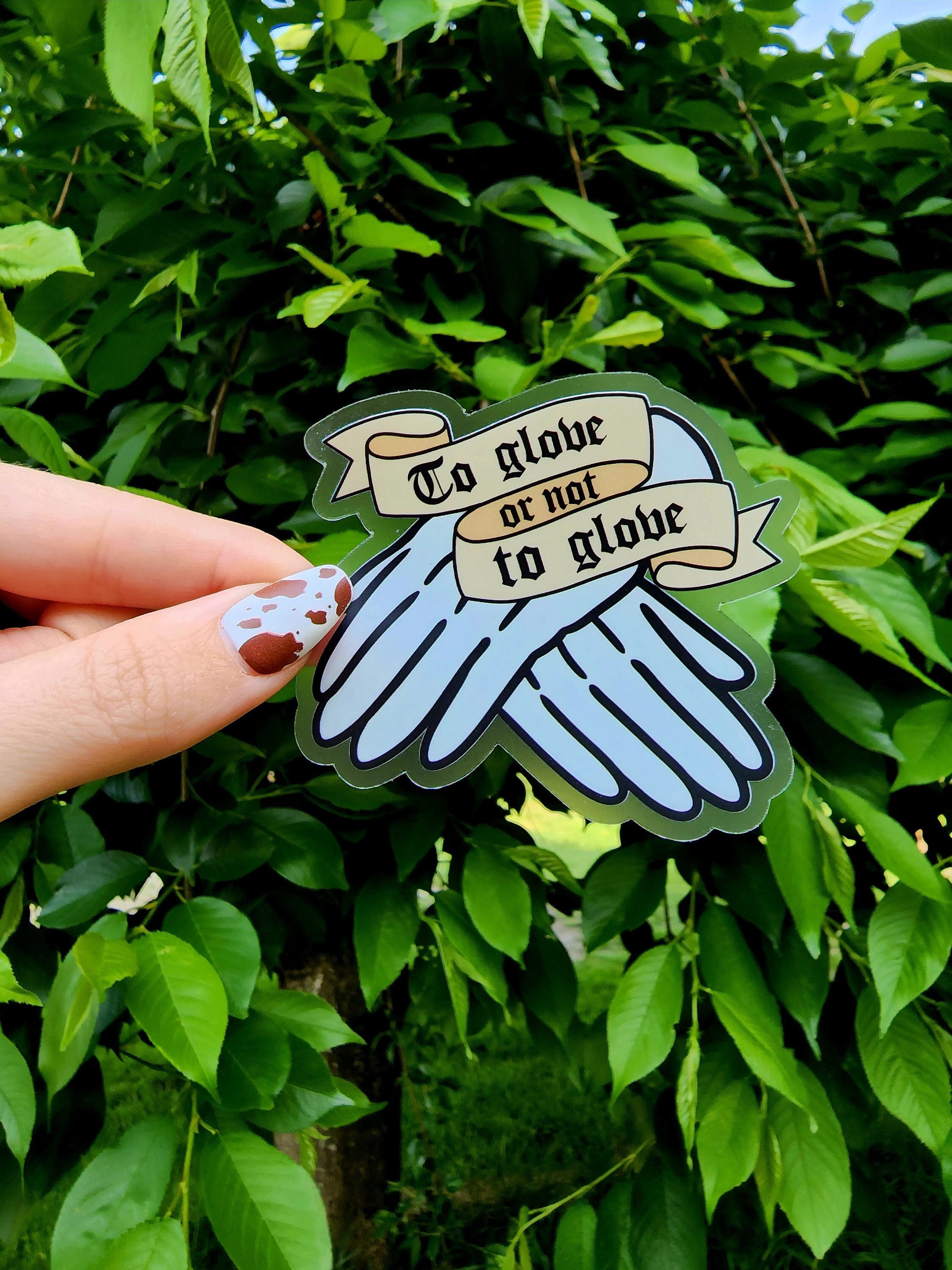 Archival Gloves Clear Sticker Archivist Sticker Archive - Etsy