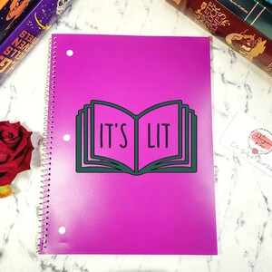 It's Lit Book Decal, English Teacher Gift, Book Car Decal, Get Lit Sticker, Bookworm Gift, Book Laptop Sticker, Literature Sticker image 6