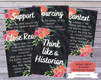 Think Like a Historian, History Decor, History Poster, Social Studies, History Class, History Defined, History Teacher, History Classroom
