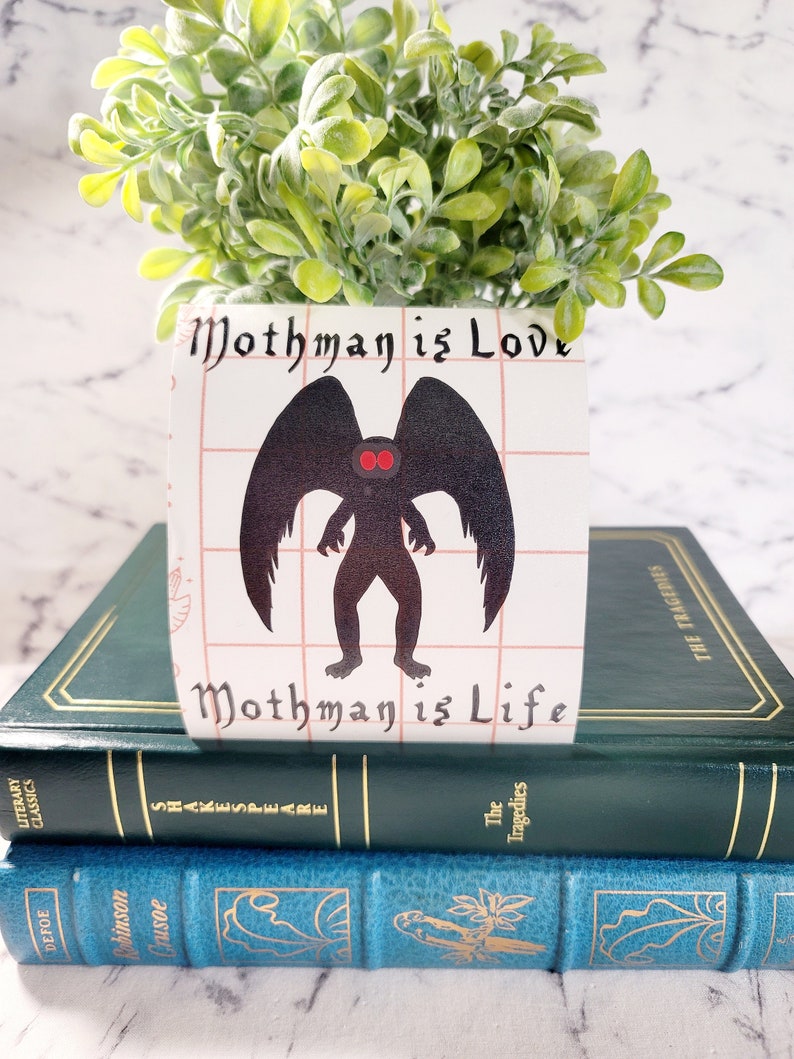 Mothman Sticker WV Cryptid Cryptid Sticker Mothman Wings Cryptid Decal Mothman Art Mothman Car Decal Cryptid Core CryptidCore