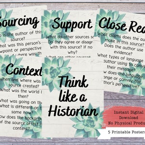 Think Like a Historian, History Class, History Defined, History Decor, History Poster, Social Studies, History Teacher, History Classroom