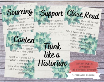 Think Like a Historian, History Class, History Defined, History Decor, History Poster, Social Studies, History Teacher, History Classroom