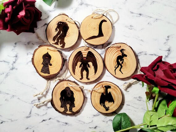 Cryptid Ornament Set,  Cryptid Core, Cryptid Collector, Cryptid Decorations, Cryptid Halloween, Halloween Ornaments, Monster Ornaments