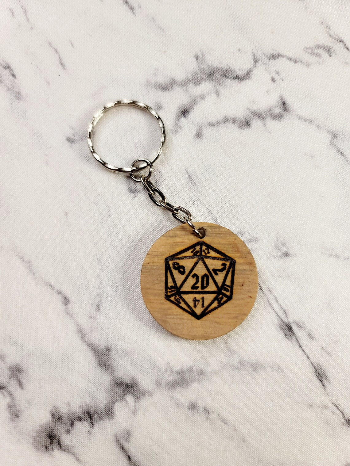 D20 Keychain Dice Keychain Dice Gift 20 Sided Die D20 Etsy