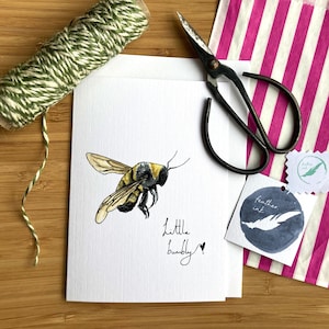 New baby little bumble bee card A6