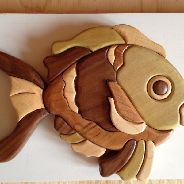 Wood Intarsia Tropical Fish- Pattern Only