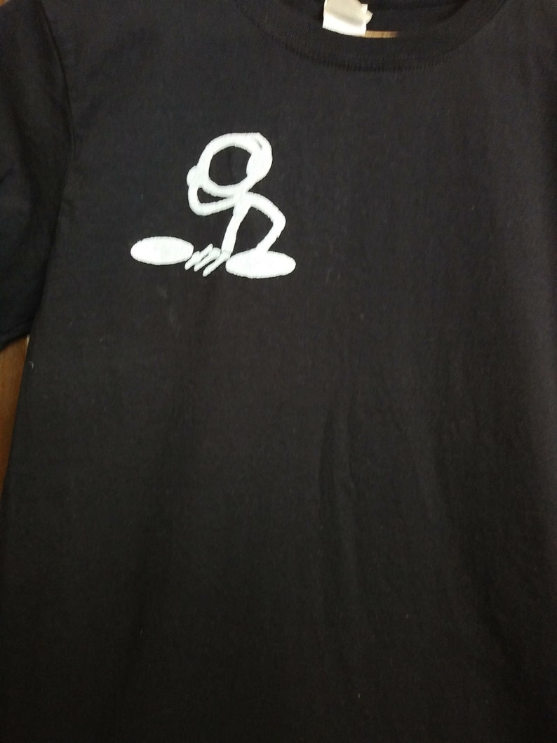 DJ Stick Man Tee Unisex Silk Screen Print Shirt