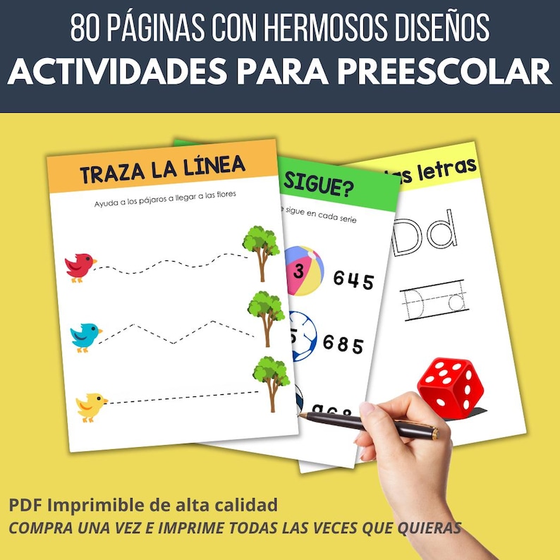 Cuaderno de Actividades para Preescolar | PDF Imprimible | Ejercicios ...