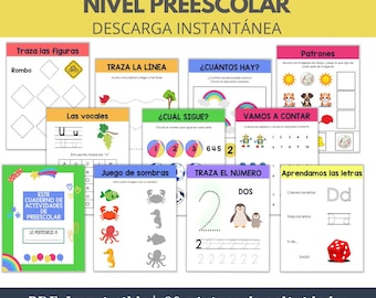 Preschool Activity Book | Printable PDF | Educational Exercises | Child Development | Educational Activities for Kids