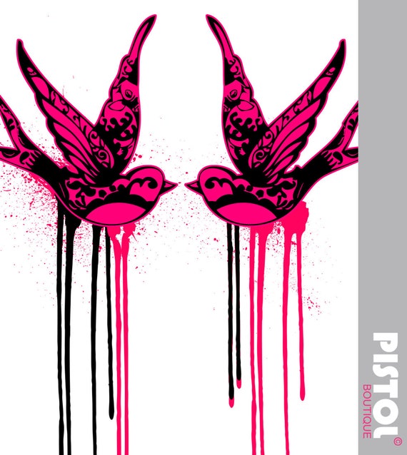 Mode oiseaux » de pistolet Boutique Mens « Tatouage Hirondelle oiseaux » Mode blanc Scoop cou Tshirt e3d234 Mode oiseaux » de pistolet Boutique Mens « Tatouage Hirondelle oiseaux » Mode blanc Scoop cou Tshirt e3d234