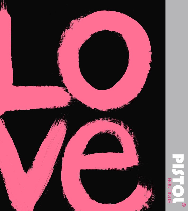 Pistole Boutique Herren schwarz ausgestattet LOVE Etsy