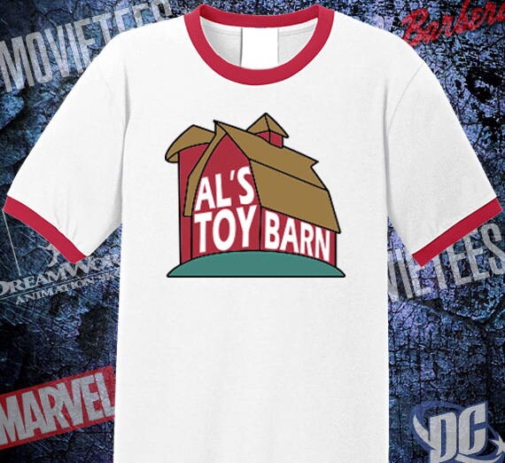 Al S Toy Barn High Quality Ringer Tee Toy Story Shirt Etsy