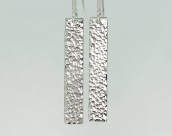 5mm Silver 30mm Drop Earrings