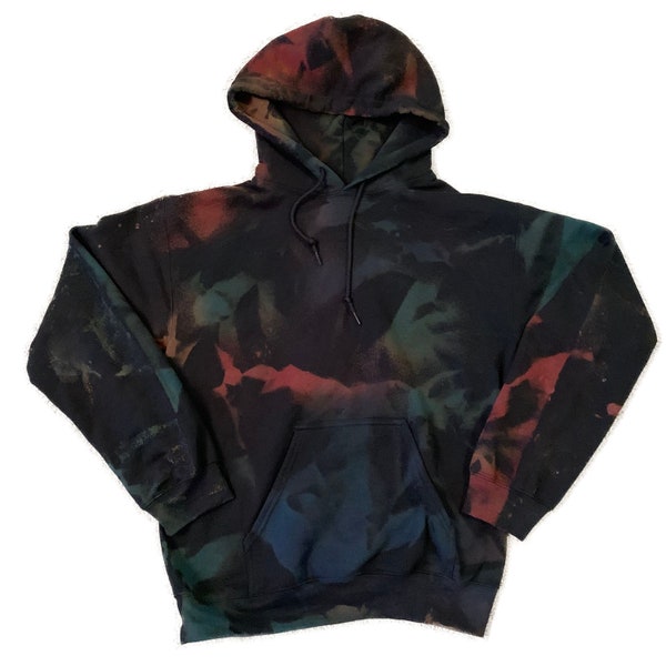 reverse tie dye red shirt