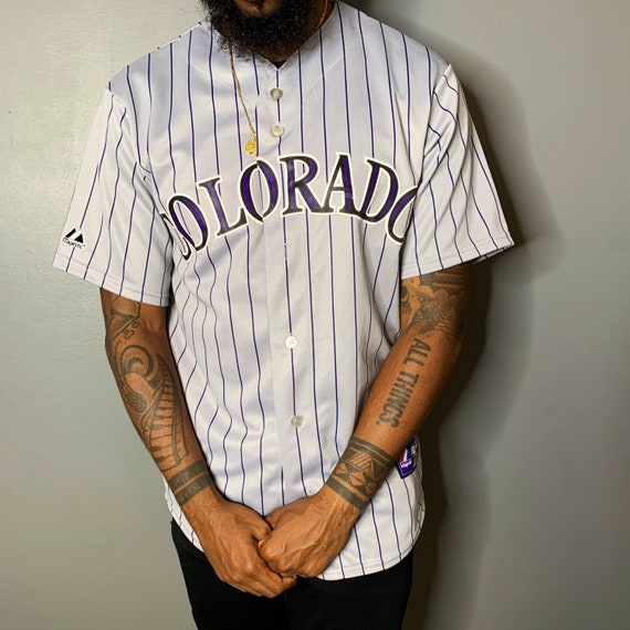 Rare vintage Colorado Rockies MLB Baseball Jersey