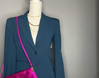 90s Vintage Teal Blazer