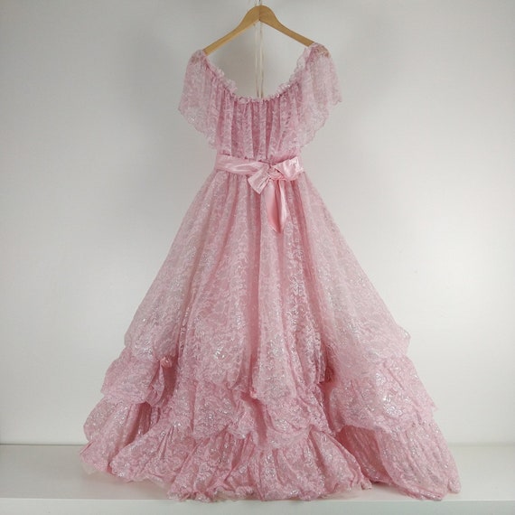 Pink 1980’s Princess Prom Gown