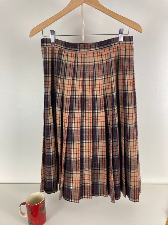 Summit Multicolored Vintage Plaid Kilt Wrap Skirt - image 8