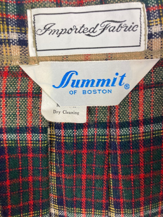 Summit Multicolored Vintage Plaid Kilt Wrap Skirt - image 4