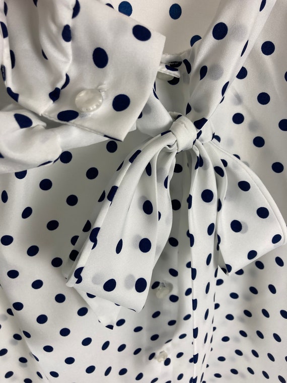 White & Navy Polkadot Lady Pirate Lady Holiday Vi… - image 6