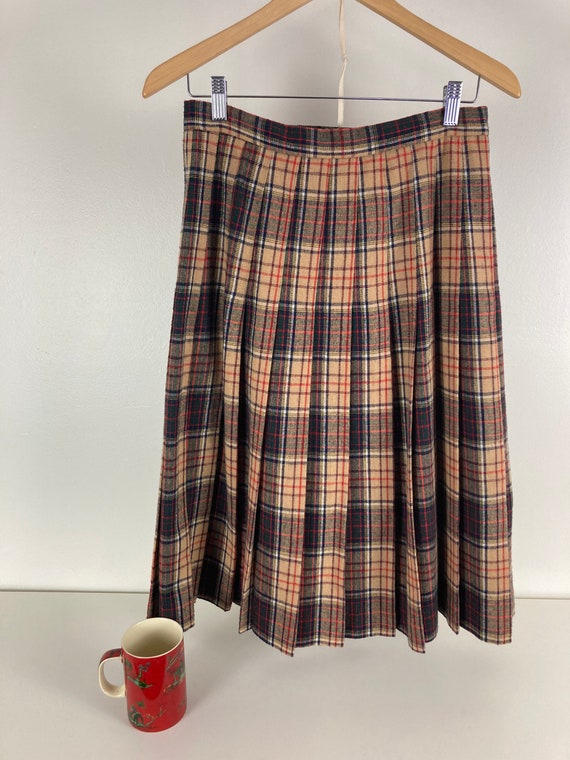 Summit Multicolored Vintage Plaid Kilt Wrap Skirt - image 7