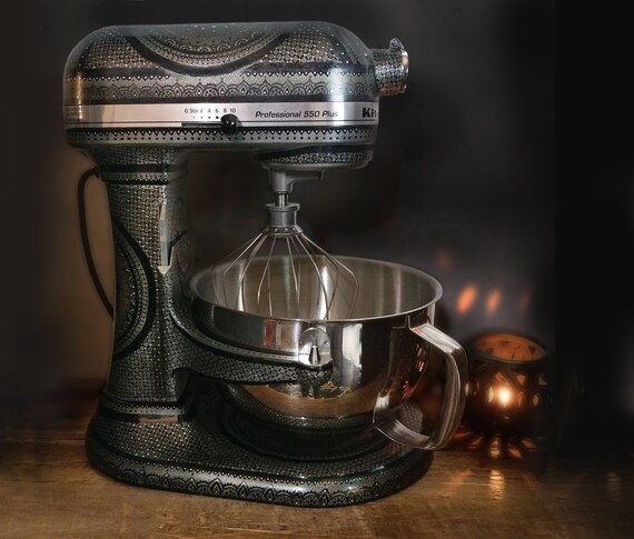 Custom Painted Kitchenaid Artisan Mixer Henna Night Etsy
