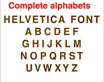 Helvetica font | Etsy