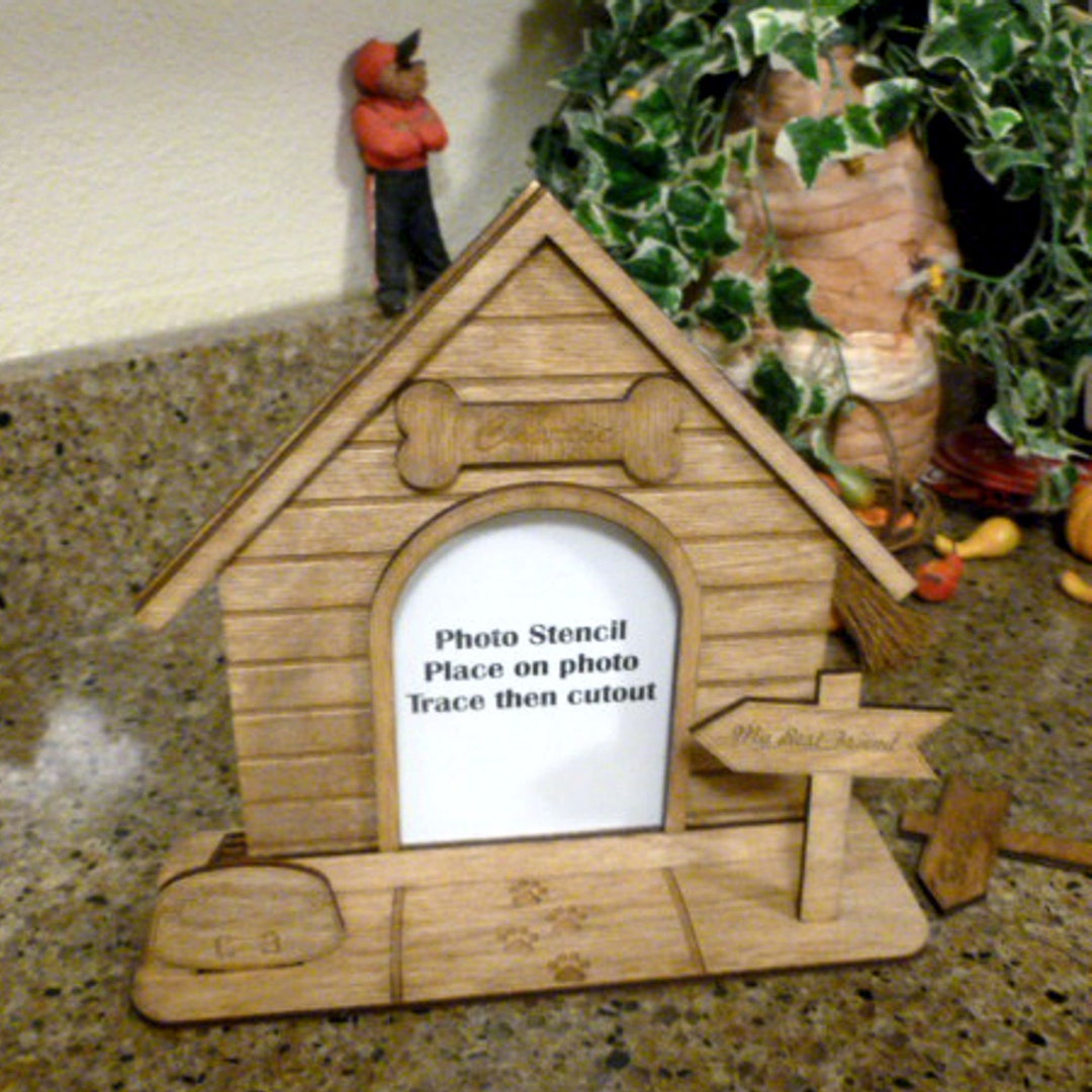 Custom Wood Dog House Picture Frame Etsy