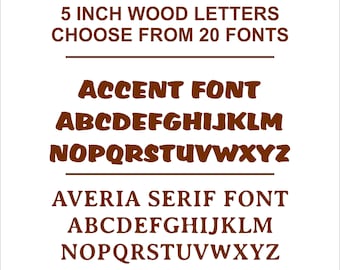 5 Inch Letters - Etsy