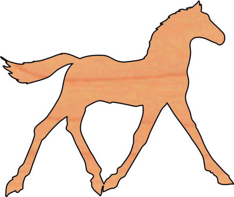 Blank wood Horse cut out shape. Etsy