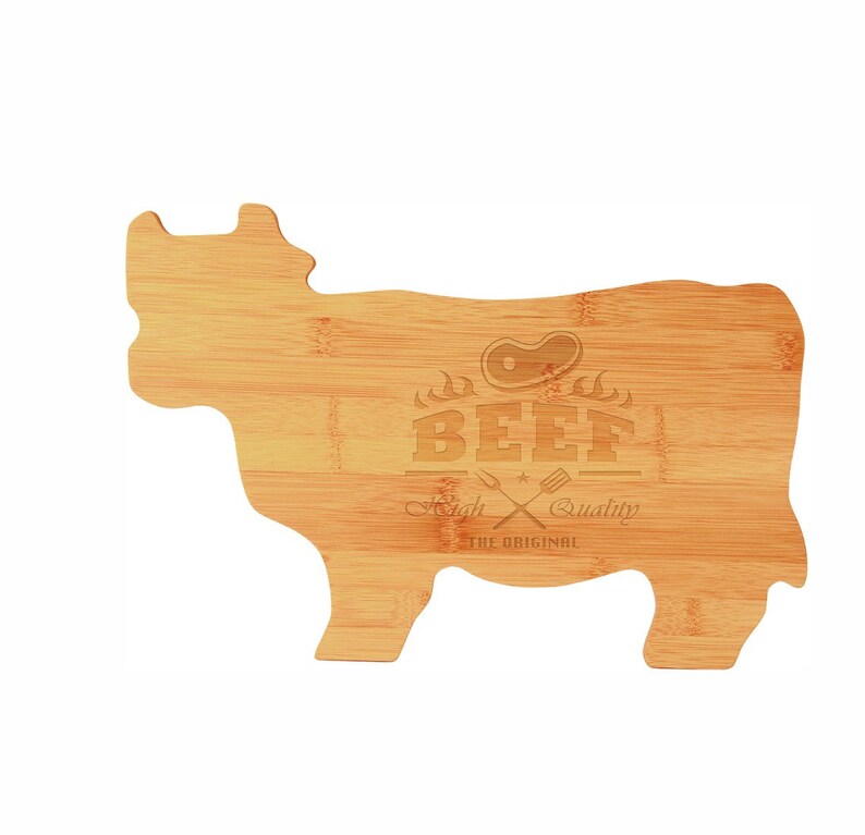 Chicken Shape Bamboo Cutting Board. Personalized Christmas Etsy