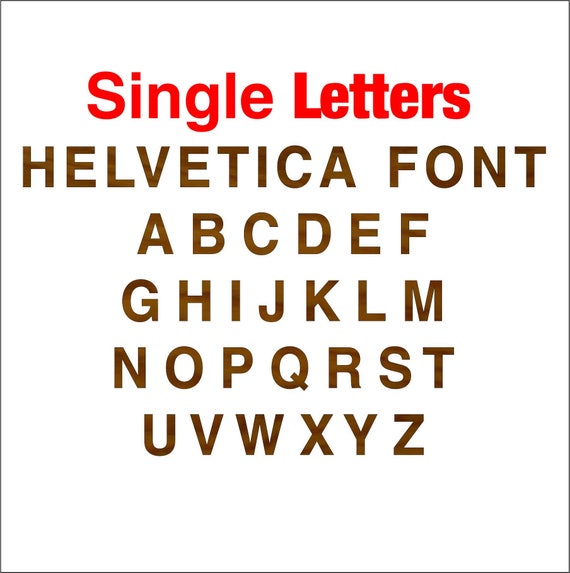 Large Wooden Letters 1 2 3 4 5 6 7 8 9 10 Inch Wood Letters Etsy