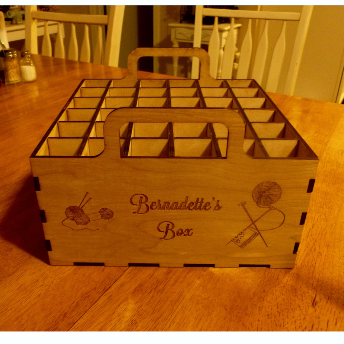 Craft storage box Sewing box knitting box craft container Etsy