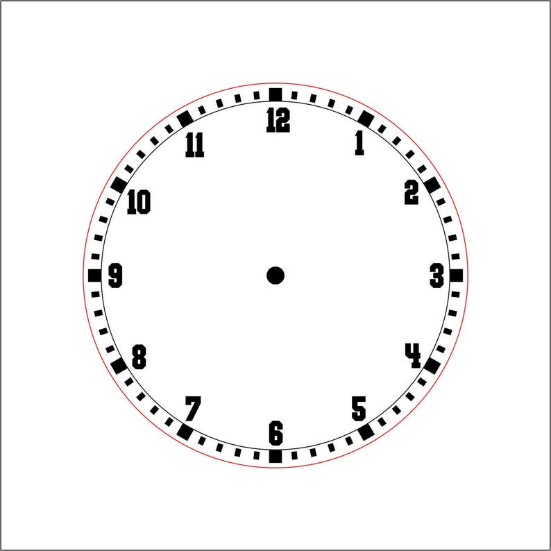 1/2 Inch Clock Number Set. Wood Clock Numbers Etsy