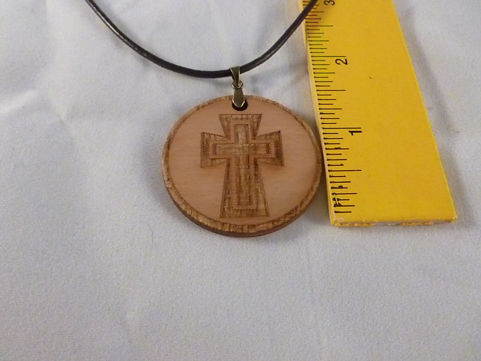 Wood Cross Necklace Rustic Wood Engrave Cross Pendant. Etsy