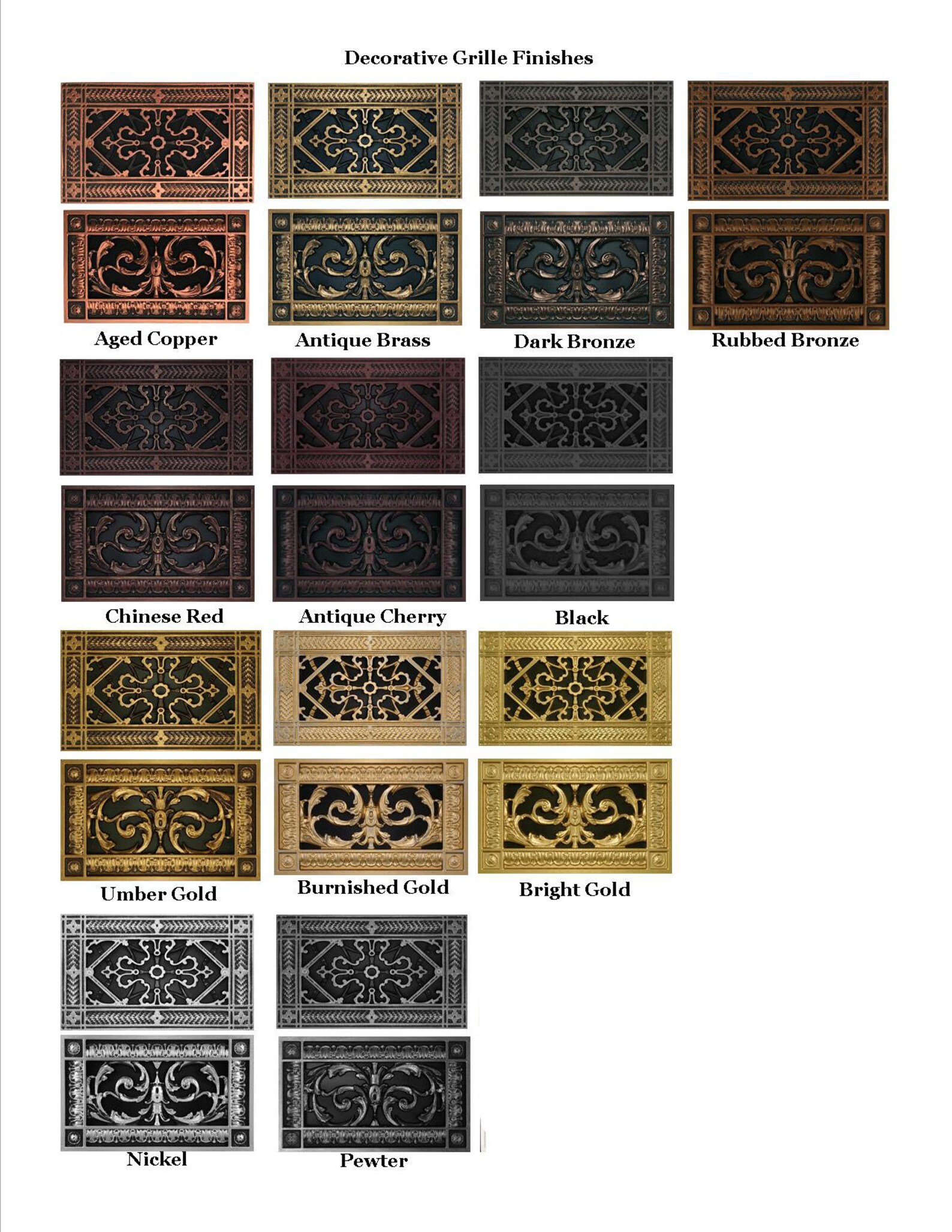 Cubierta de ventilación decorativa Grille Louis XIV Estilo | Etsy