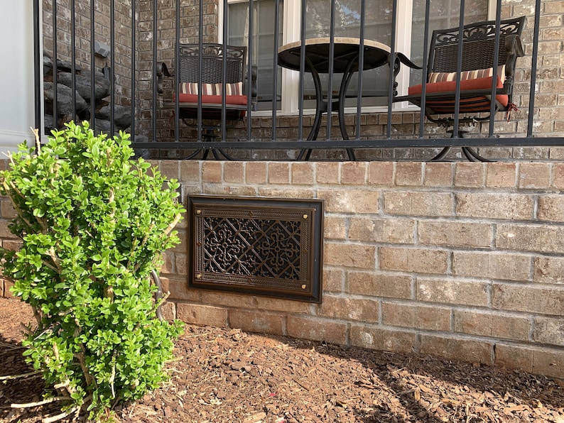 Decorative Foundation Vent Cover and Crawl Space Vent Cover Etsy