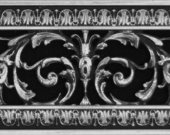 Louis XIV Style Decorative Vent Cover:  4 Inch Series