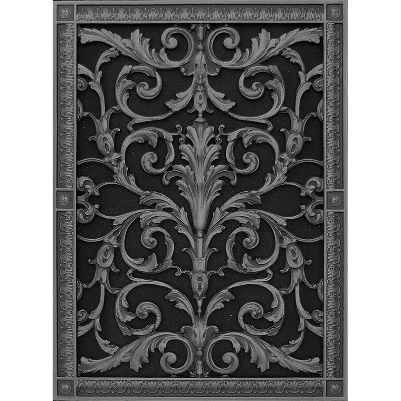 Decorative Vent Cover Grille Louis Xiv Style Rr 203 2414 Etsy