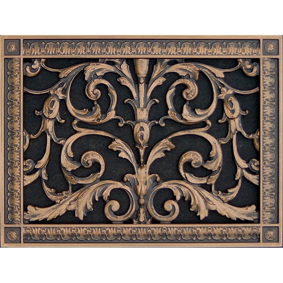 Decorative Vent Cover Grille Louis Xiv Style Rr 203 1014 Etsy