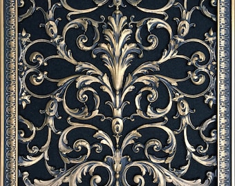 Louis XIV Style Decorative Vent Cover:  16 Inch Series