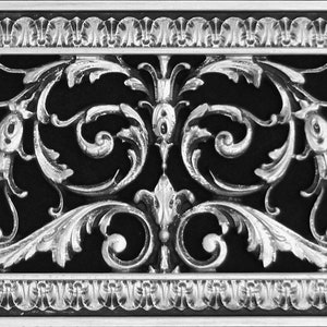 Louis XIV Style Decorative Vent Cover:  6 Inch Series