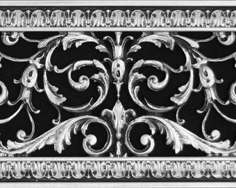 Louis XIV Style Decorative Vent Cover:  6 Inch Series