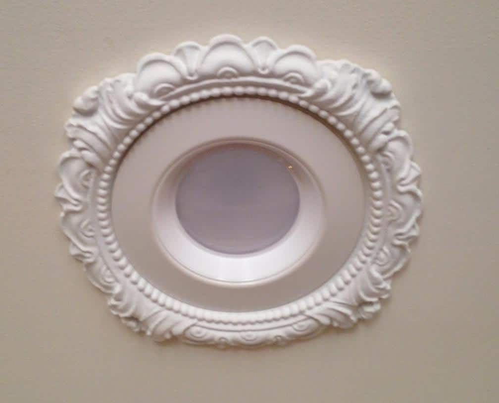 6-3/4" - 7-1/2" Decorative Recessed Light Trim for recessed lighting LR-601