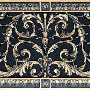 Louis XIV Style Decorative Vent Cover:  8 Inch Series