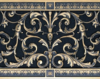 Louis XIV Style Decorative Vent Cover:  8 Inch Series