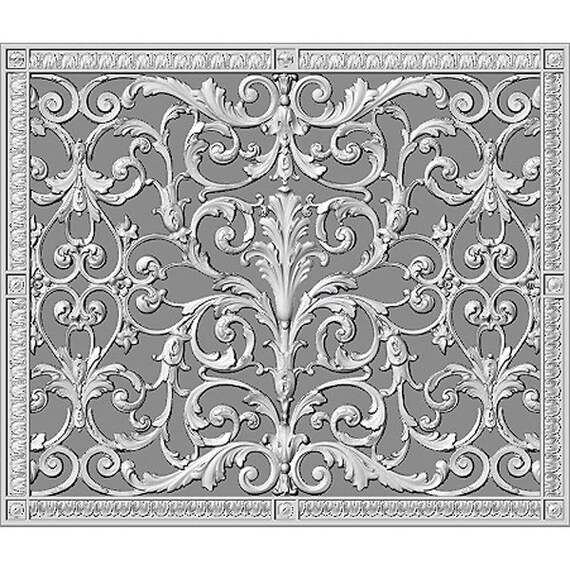 Decorative Vent Cover Grille Louis Xiv Style Grille Etsy