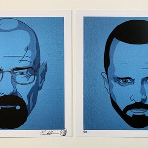 Walter White/Jesse Pinkman Limited Edition Set - 9&quot;x9&quot;