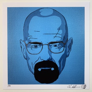 Walter White/Heisenberg Limited Edition Prints - 9&quot;x9&quot;